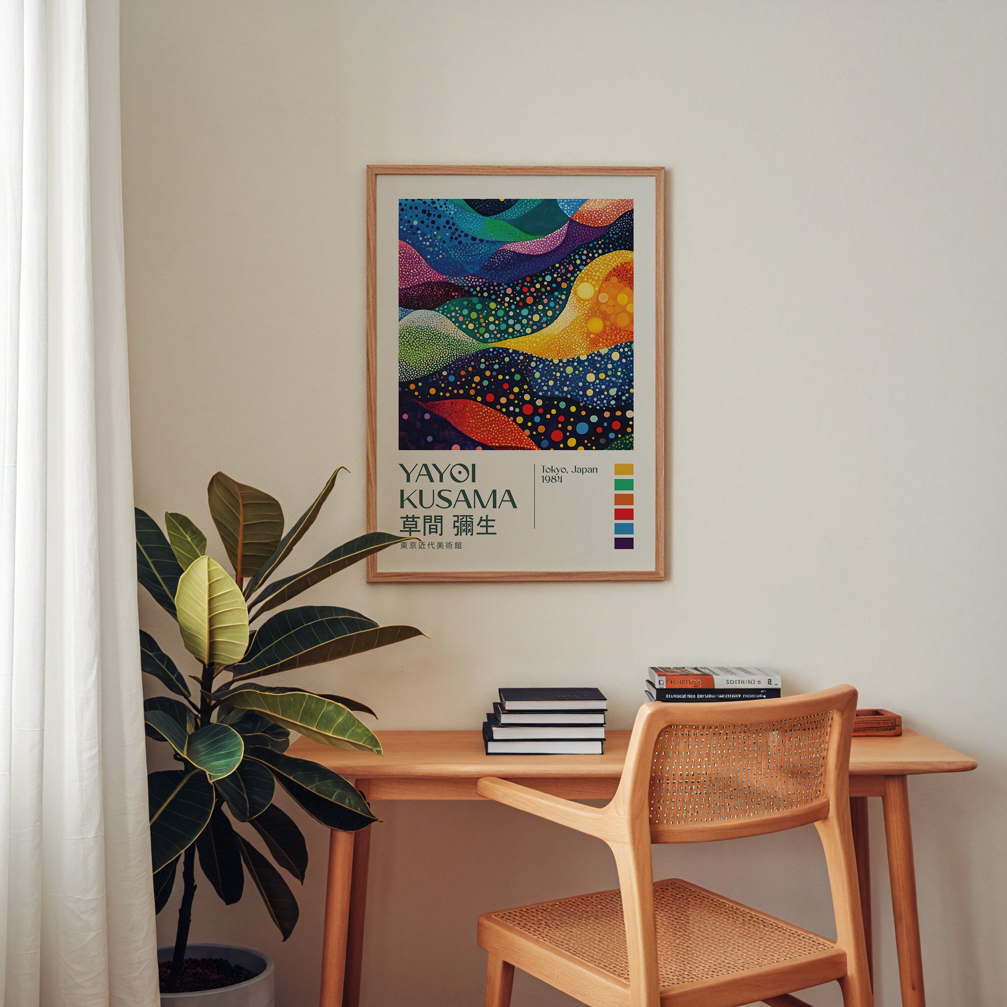 Yayoi Kusama Cosmic Waves Poster