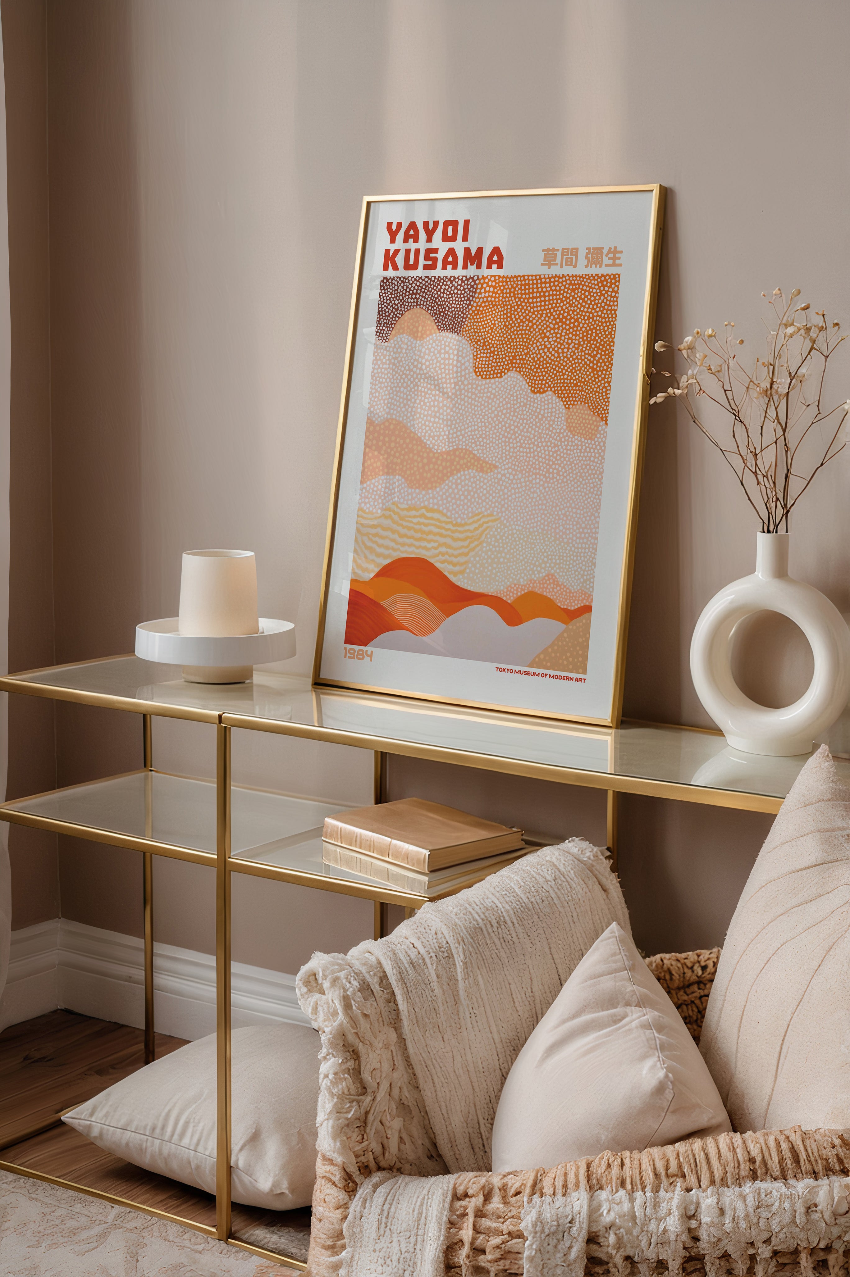 Yayoi Kusama Desert of Dots Poster