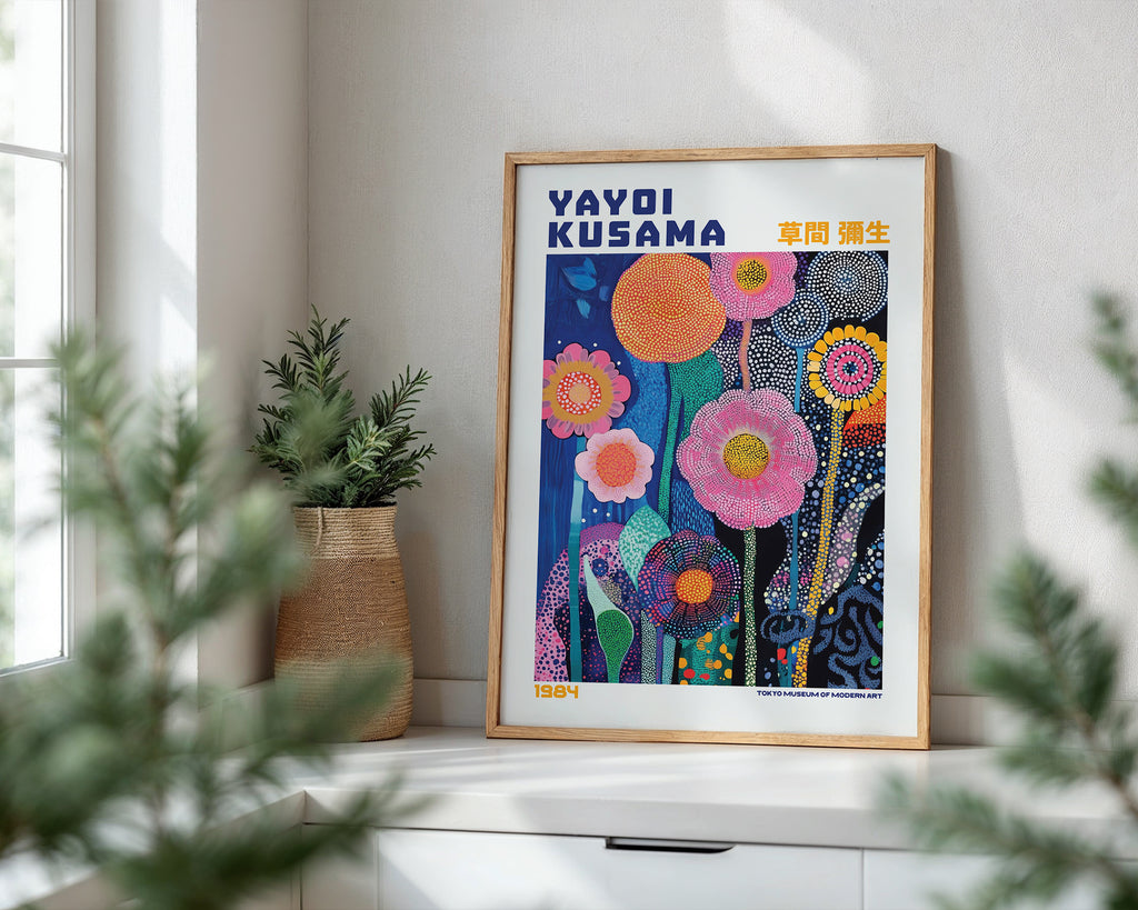Yayoi Kusama Floral Infinity Poster