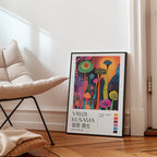 Yayoi Kusama Midnight Garden Poster