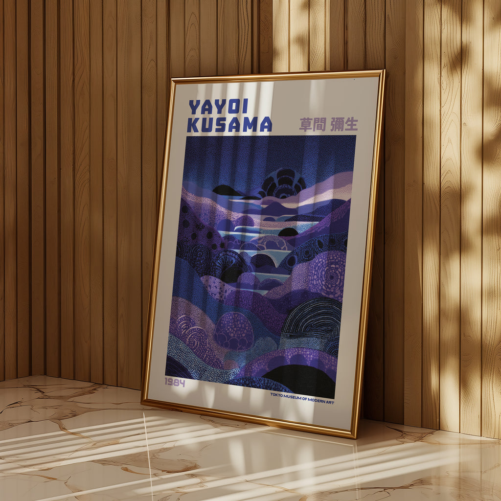 Yayoi Kusama Night Valley Poster