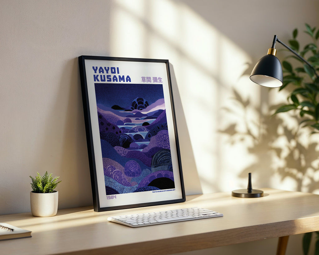 Yayoi Kusama Night Valley Poster