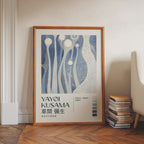 Yayoi Kusama Silent Blue Infinity Poster