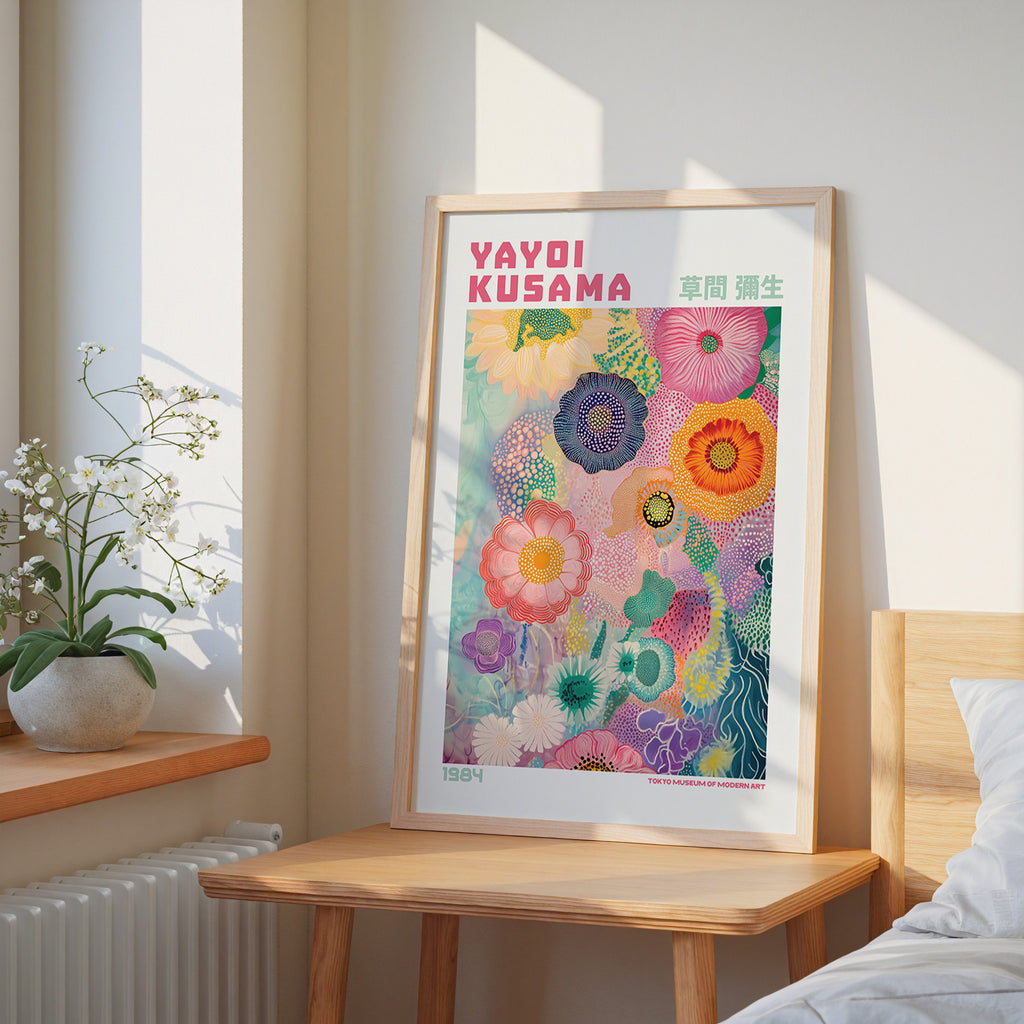 Yayoi Kusama Vibrant Floral Dream Poster