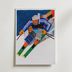 Alpine Descent Poster – canvas utan passepartout