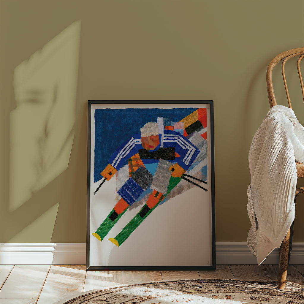 Alpine Descent Poster – i rum 1