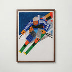 Alpine Descent Poster – valnötsram