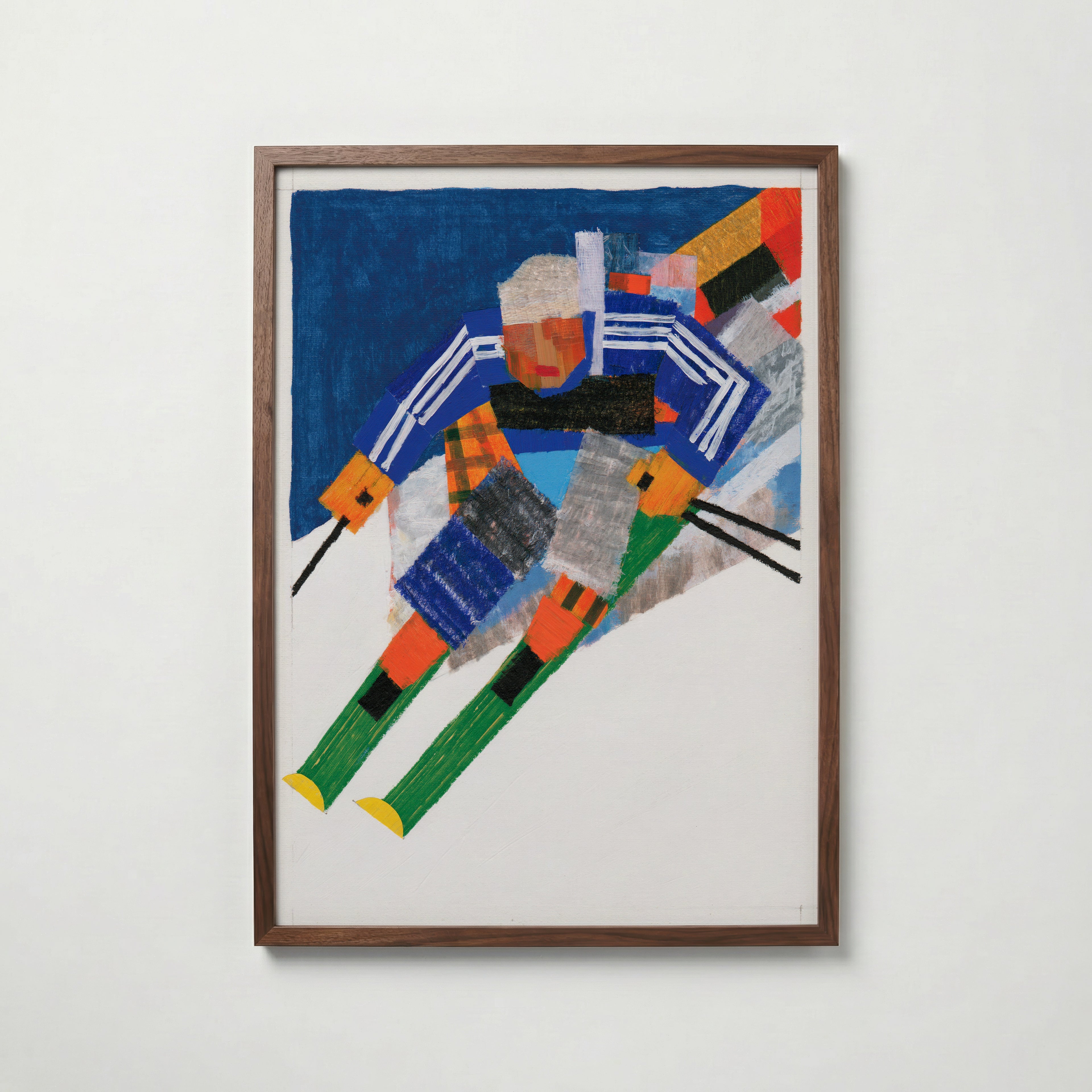 Alpine Descent Poster – valnötsram