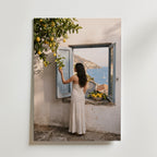 Amalfi Citrus Poster – canvas utan passepartout