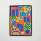 Arched Still Life Poster – svart ram