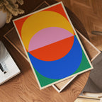 Bauhaus Half Circle Harmony Poster