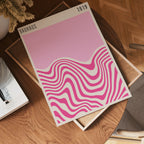 Bauhaus Pink Waves No.2 Poster