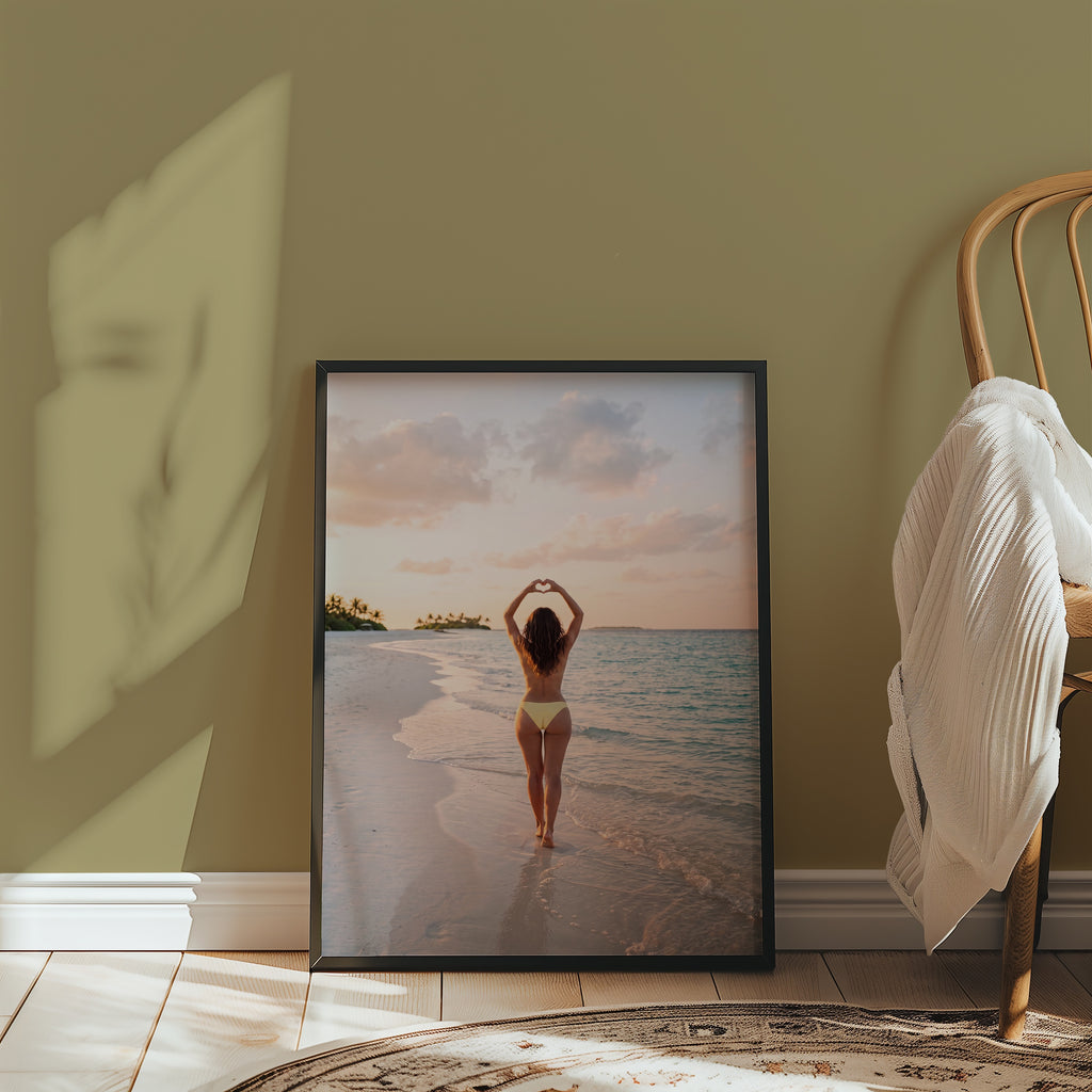 Beach Heart Poster – i rum 1
