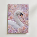 Blomstersvan Poster – canvas utan passepartout
