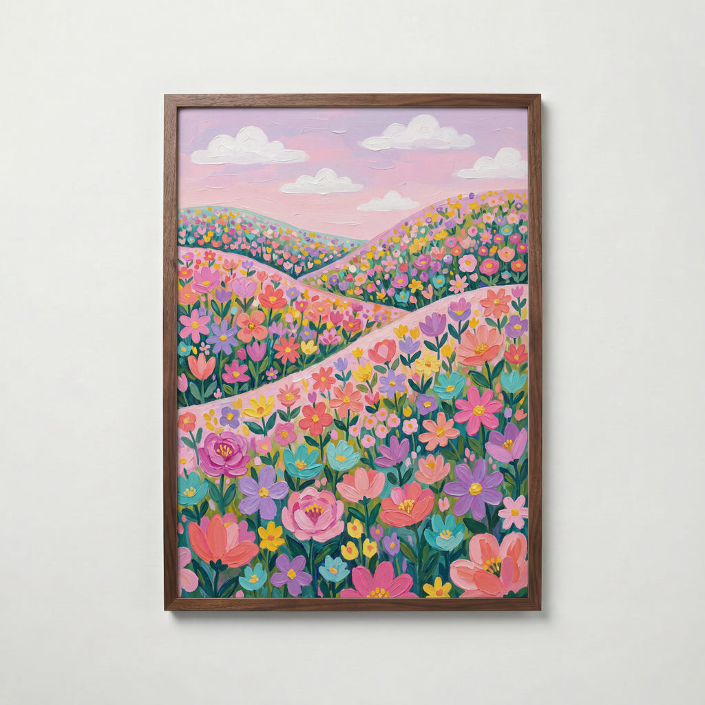 Blooming Hills Poster – valnötsram