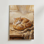Bread Cat Poster – canvas utan passepartout