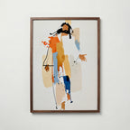 Brushed Figure Poster – valnötsram