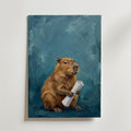 Capybara Poster – canvas utan passepartout