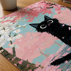 Cat in Apple Orchard Poster på skrivbord - Bozetto