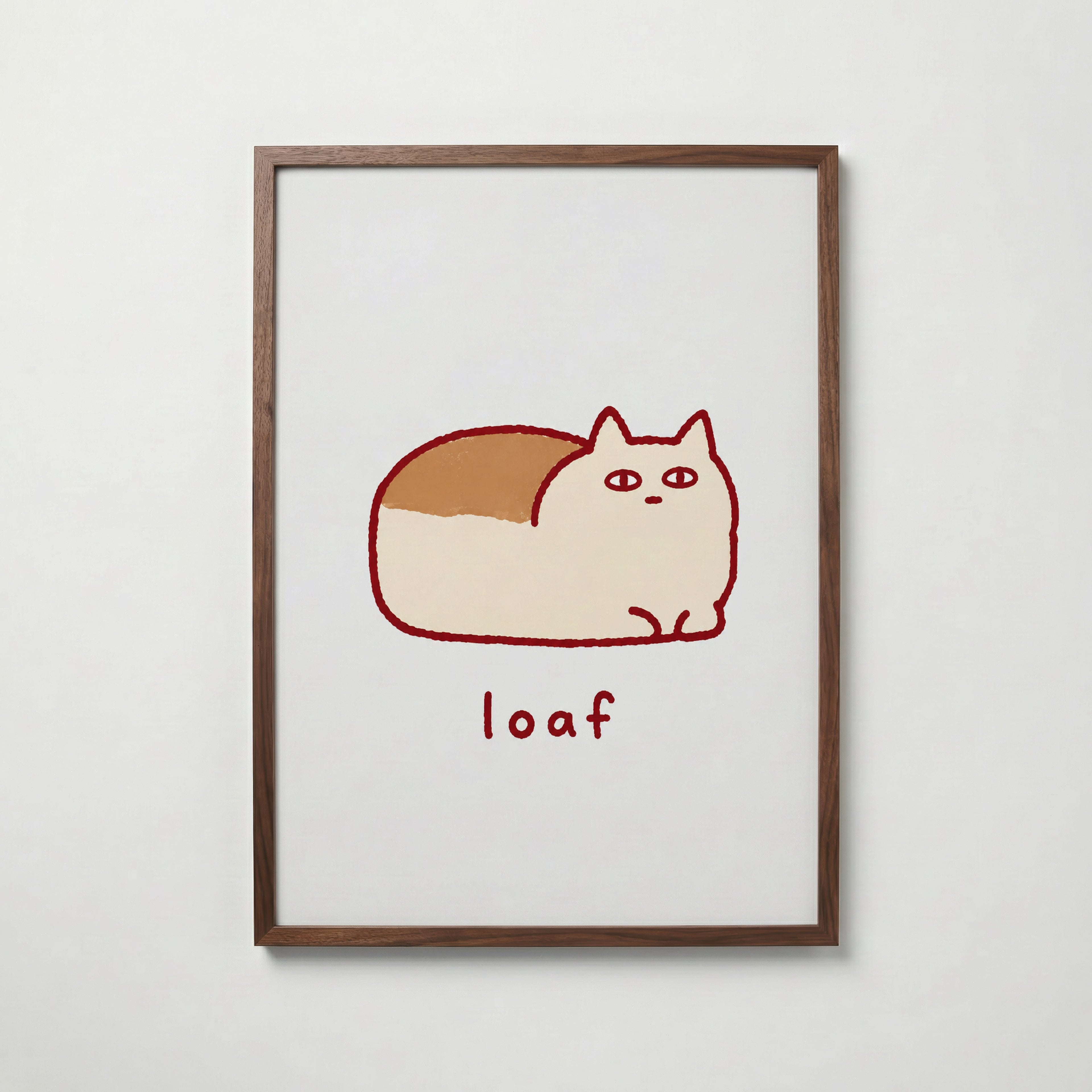 Cat Loaf Poster – valnötsram