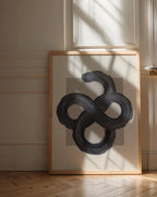 Charcoal Infinity Poster – i rum 1