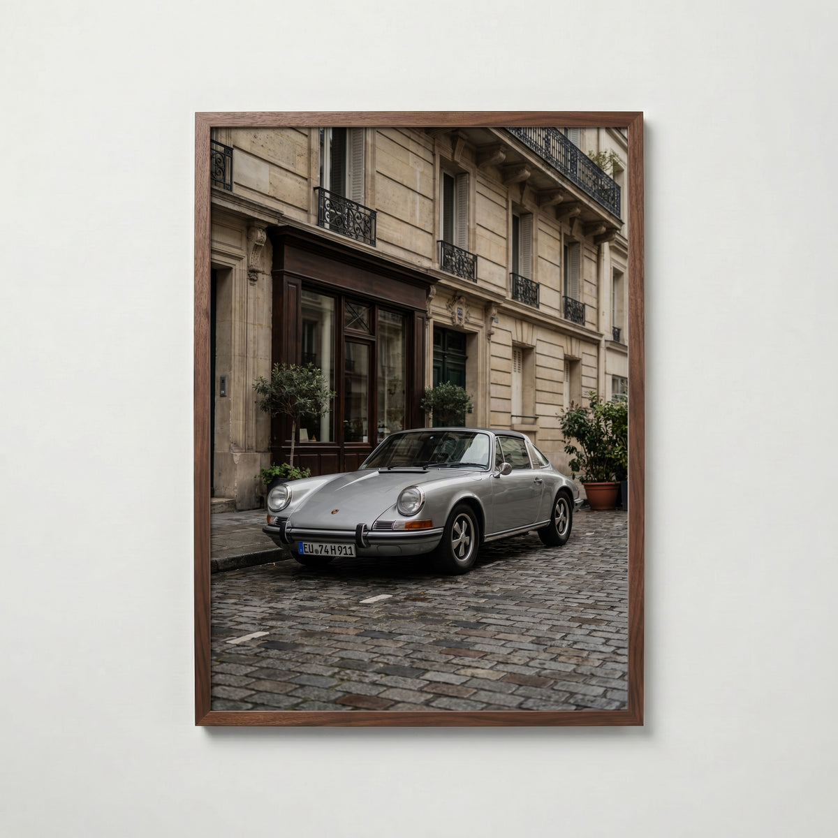 Classic Car Street Poster – valnötsram
