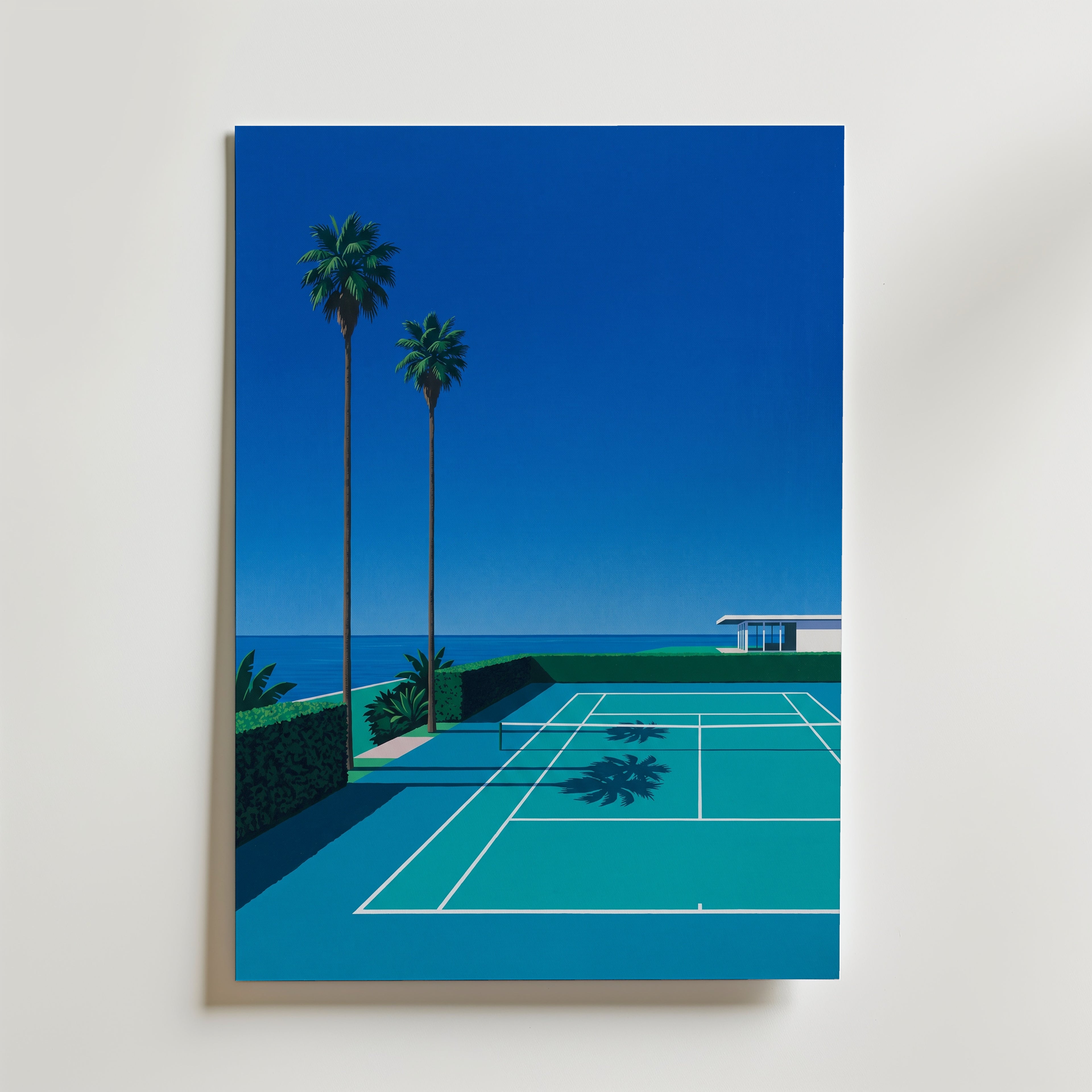 Coastal Court Poster – canvas utan passepartout