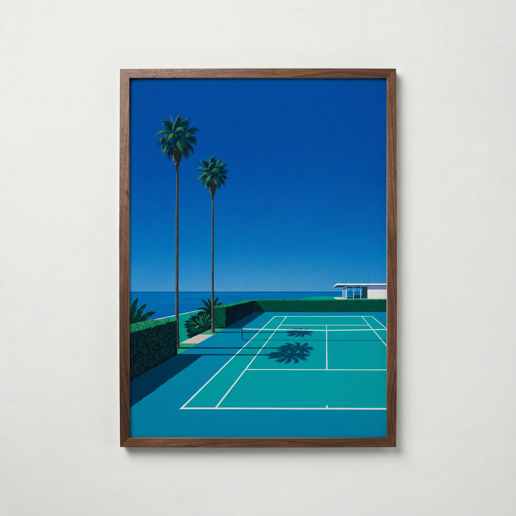 Coastal Court Poster – valnötsram