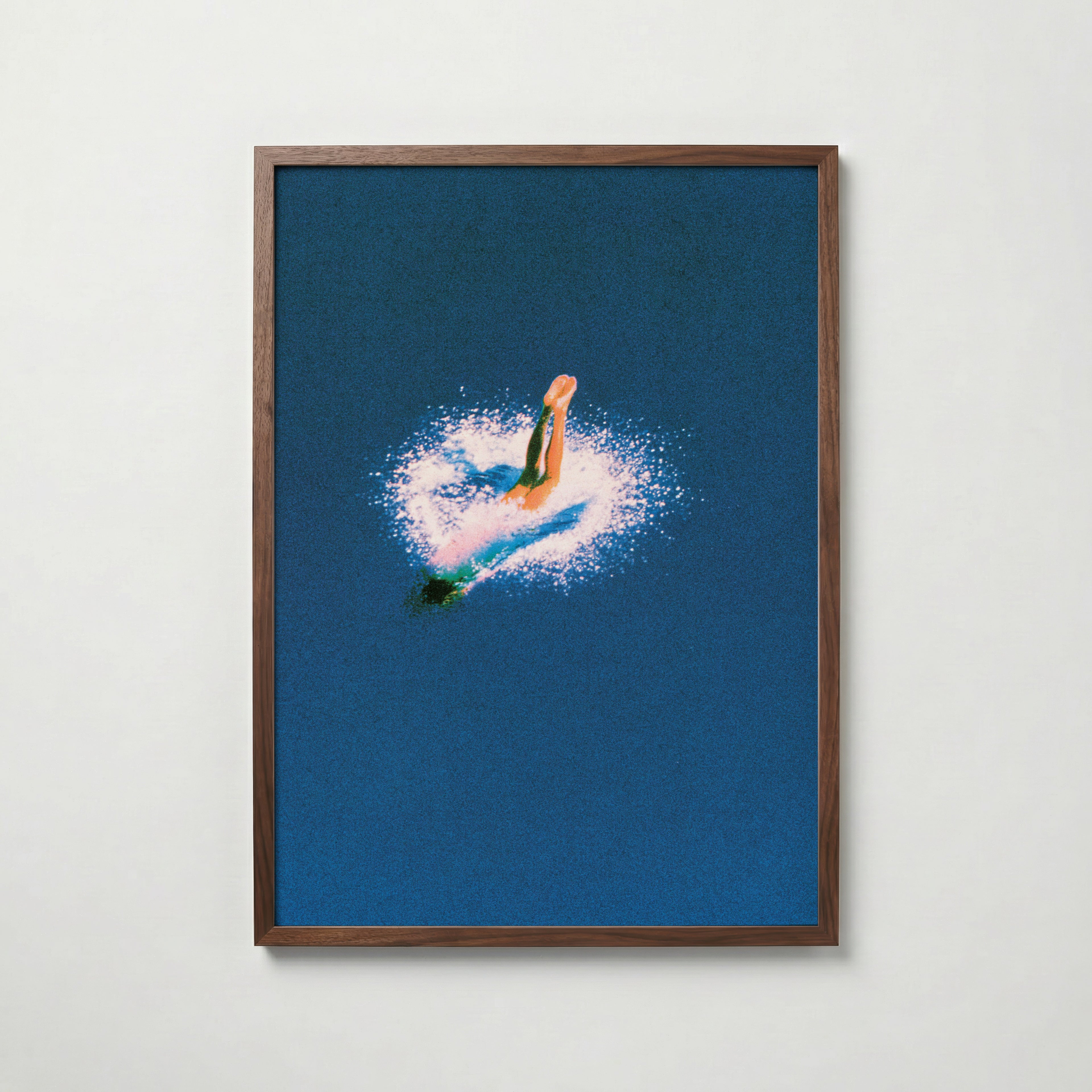 Deep Blue Swim Poster – valnötsram
