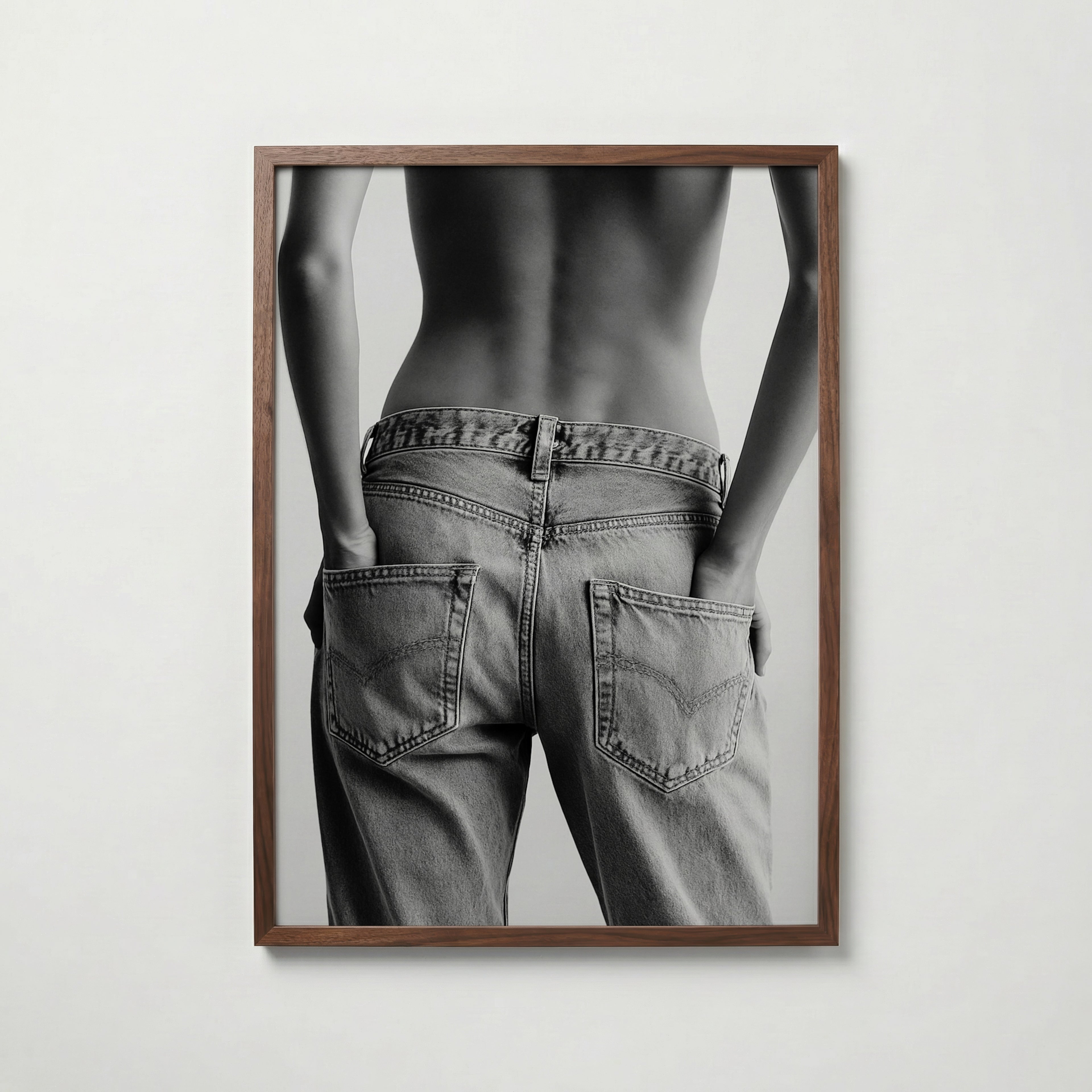 Denim Muse Poster – valnötsram