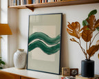 Emerald Waves Poster – i rum 2