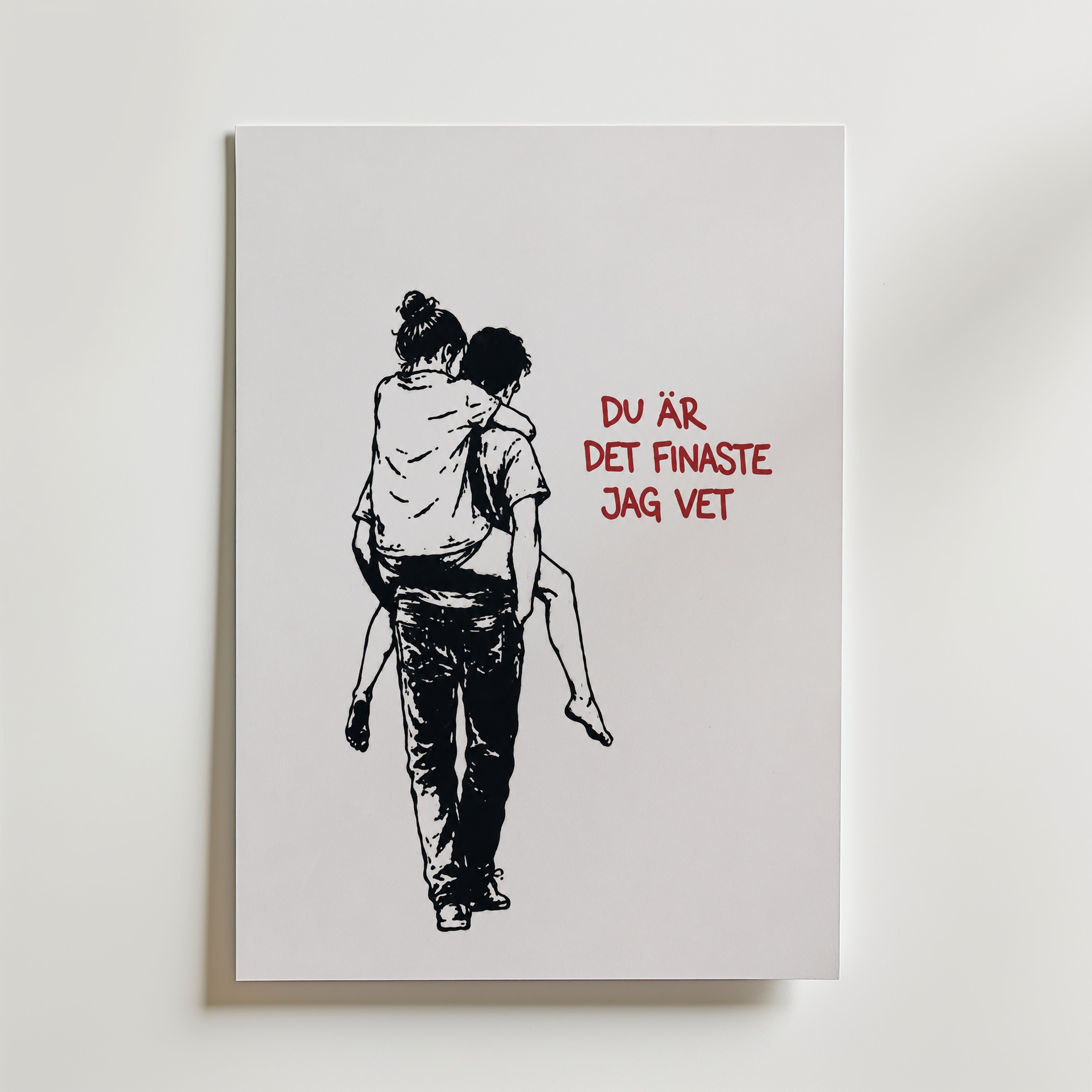 Du Är Det Finaste Jag Vet Poster – canvas utan passepartout