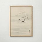 Flying Cranes Poster – ekram