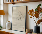 Flying Cranes Poster – i rum 1