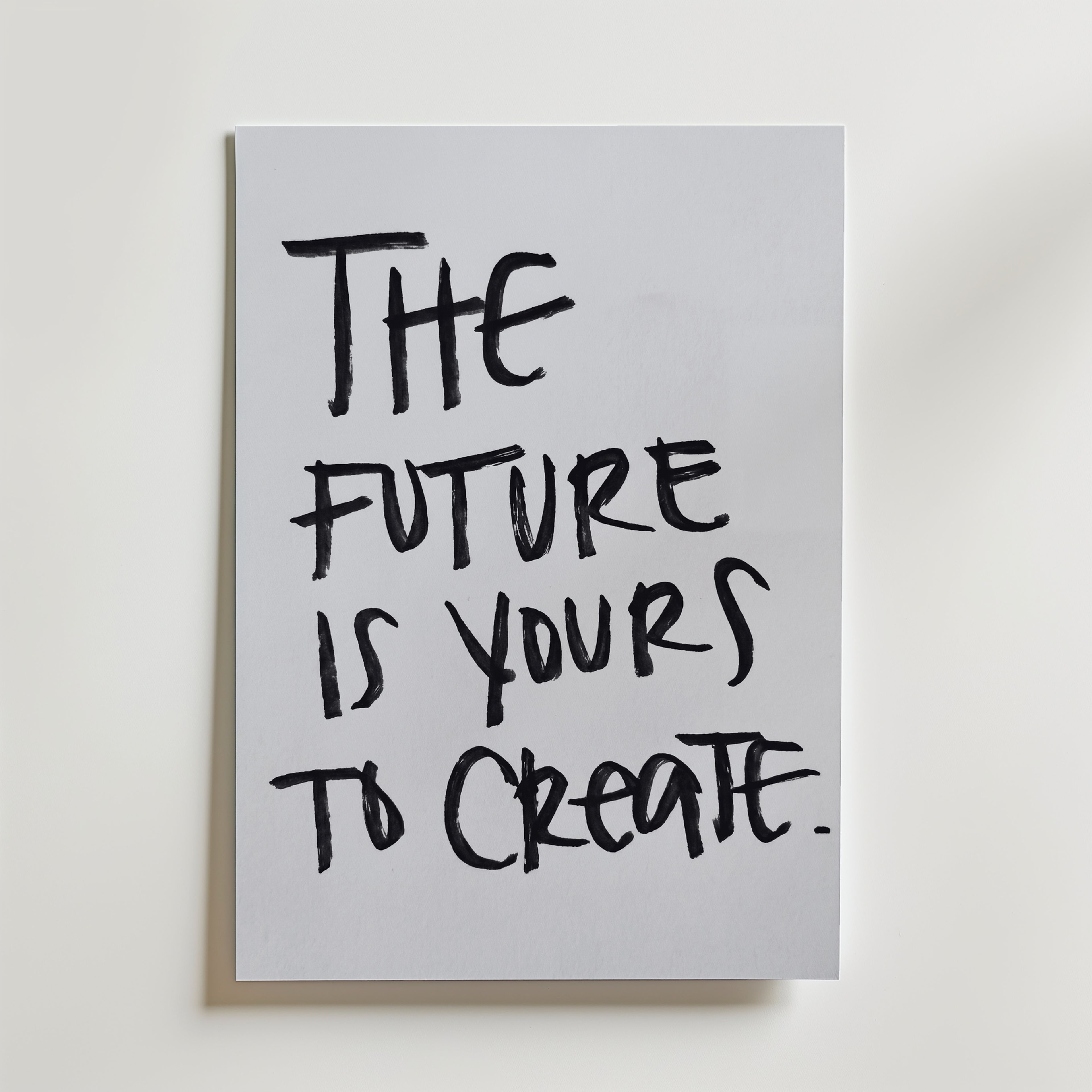 Future Is Yours Poster – canvas utan passepartout