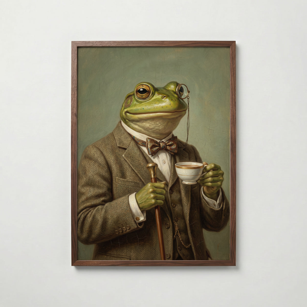 Gentleman Frog Poster – valnötsram