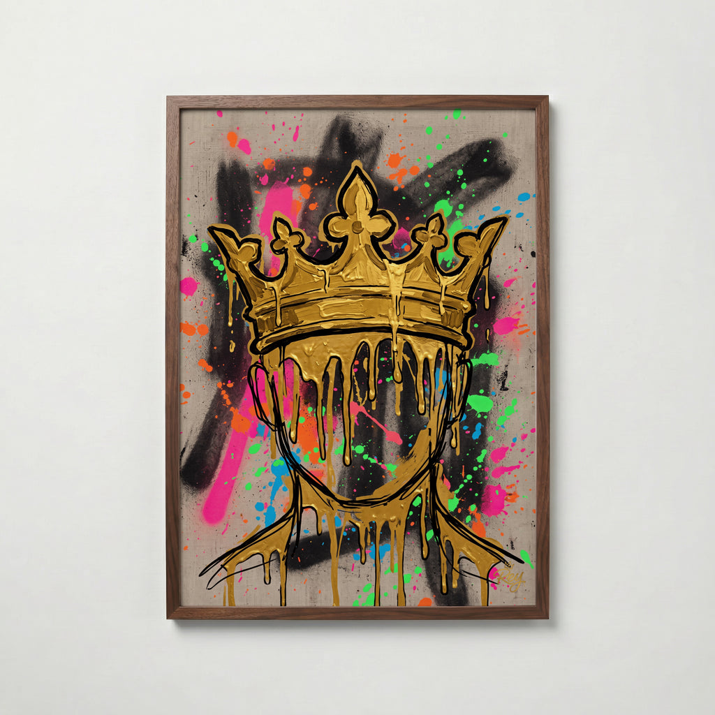 Golden Crown Poster – valnötsram