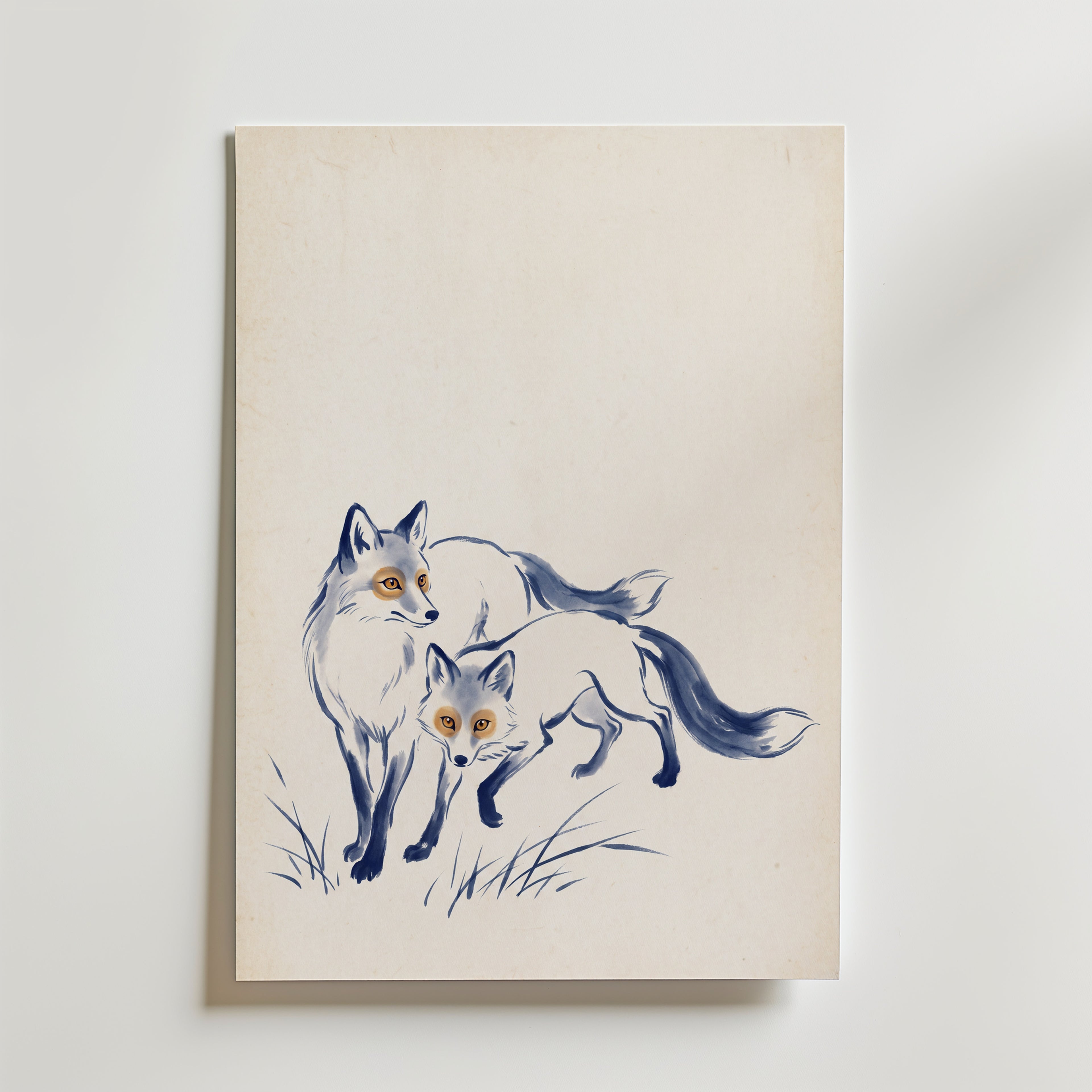 Golden Fox – canvas utan passepartout