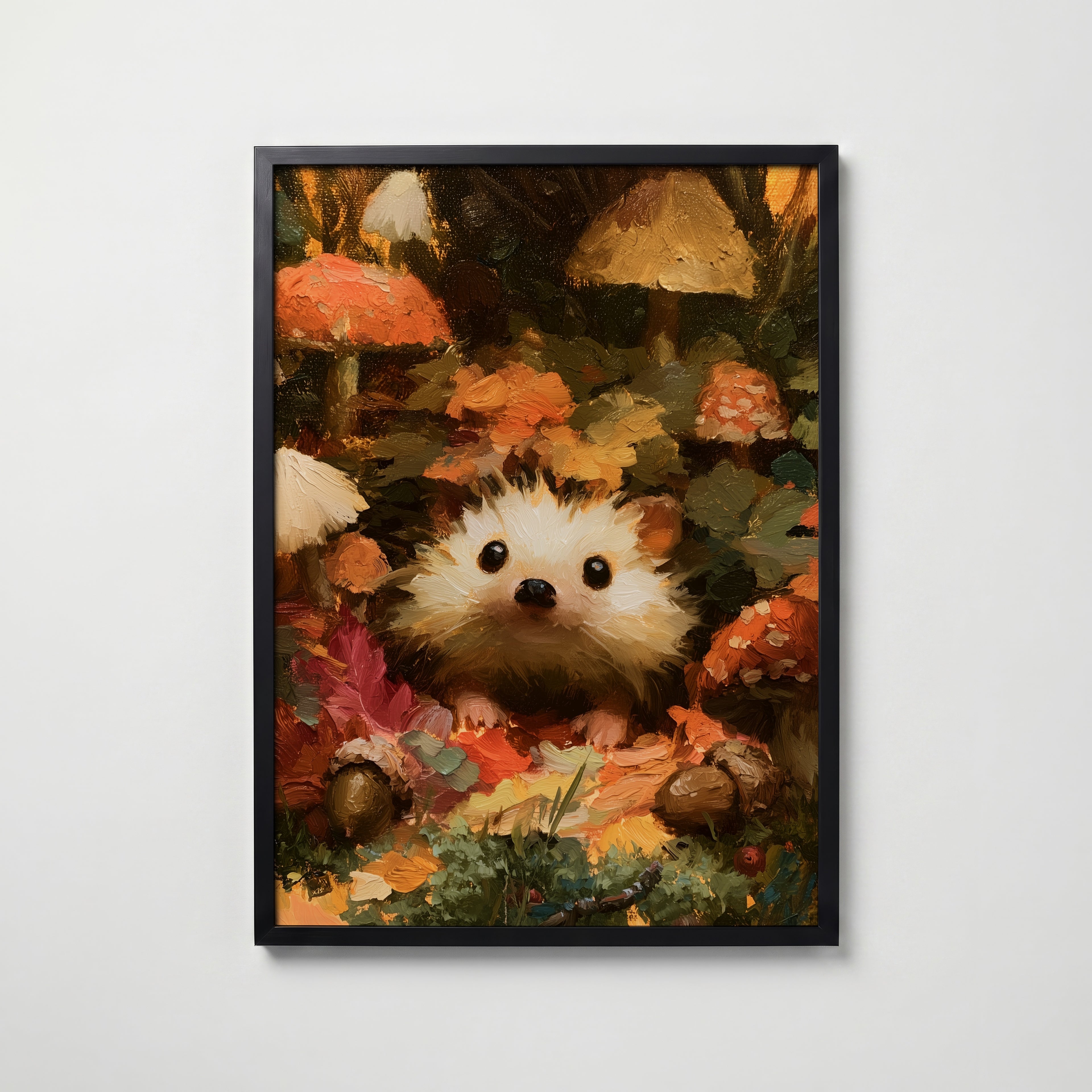 Hedgehog – svart ram