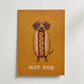 Hot Dog Poster – canvas utan passepartout