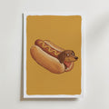 Korvhund Poster – canvas utan passepartout