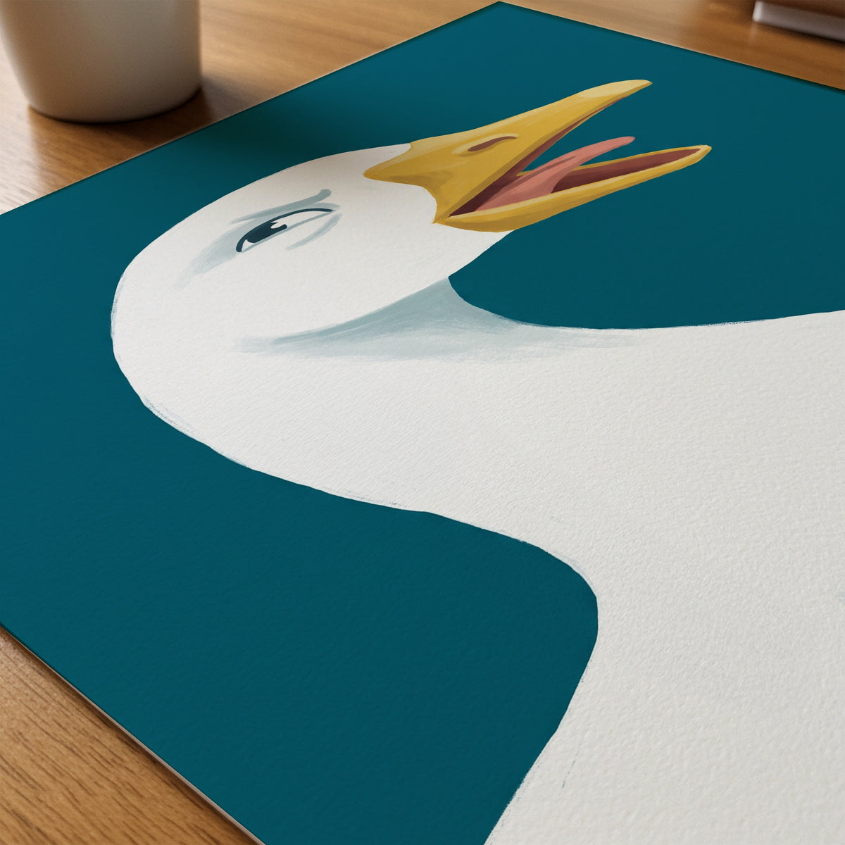 Loud Goose Poster – närbild på papper