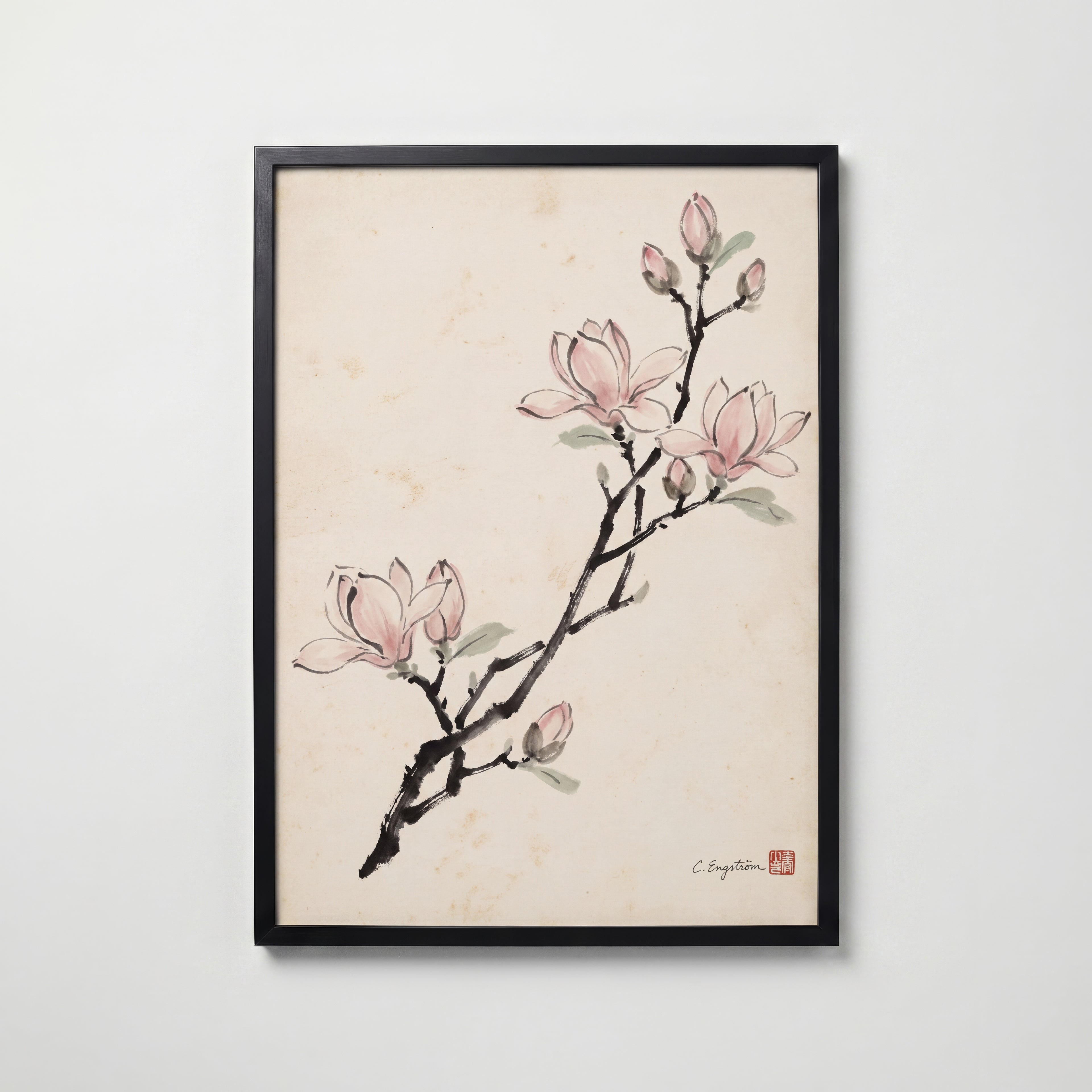 Magnolia By Caroline Engström – svart ram