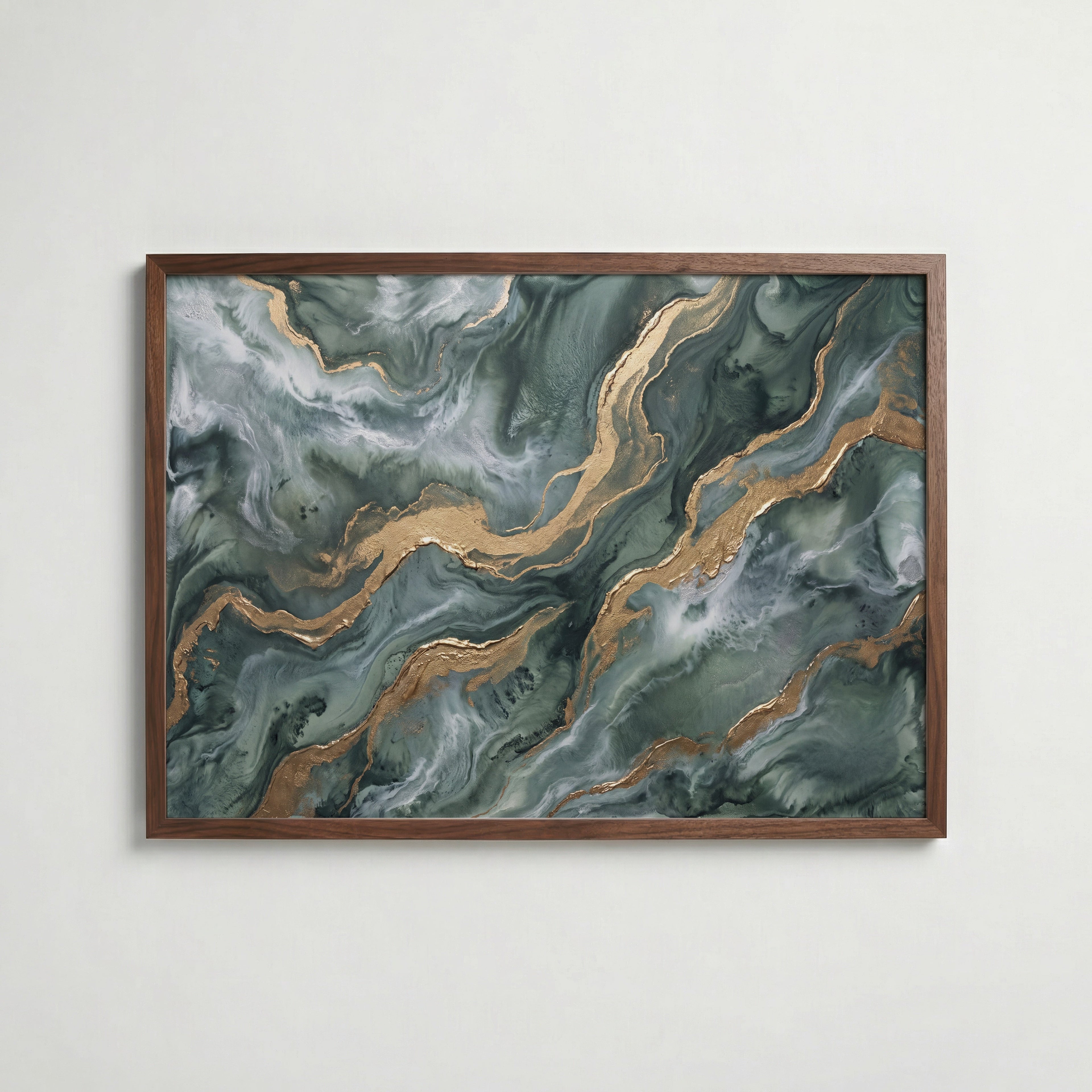 Emerald & Gold Poster – valnötsram