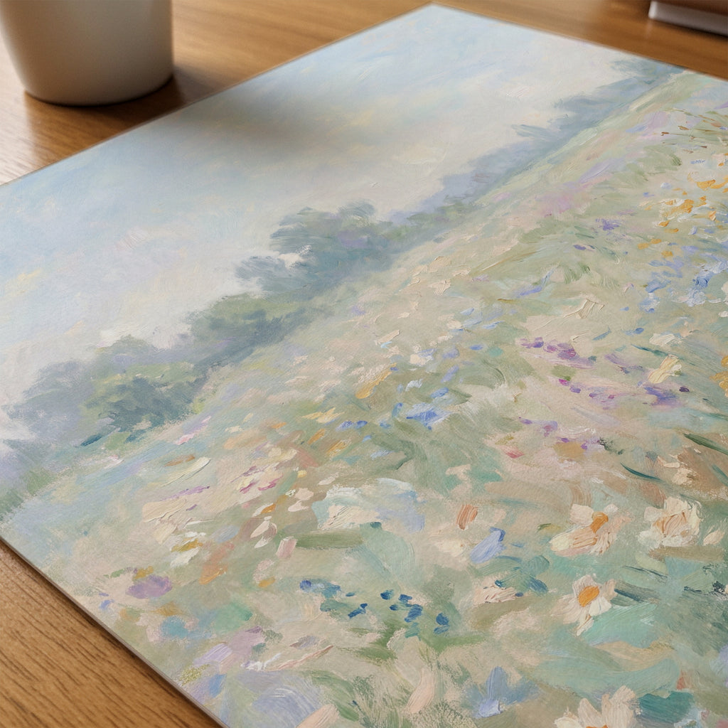 Summer Meadow Poster – närbild på papper