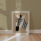 Minimal Zebra Poster – i rum 1