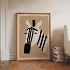 Minimal Zebra Poster – i rum 3
