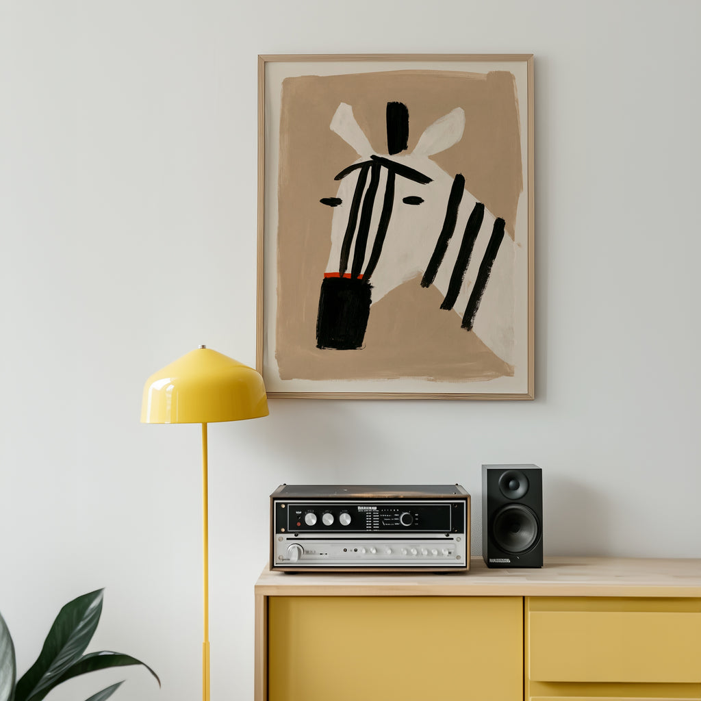 Minimal Zebra Poster – i rum 5