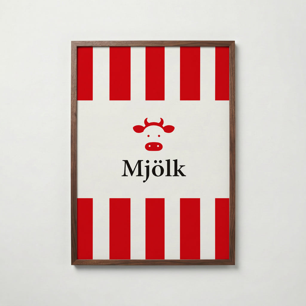 Mjölk Poster – valnötsram