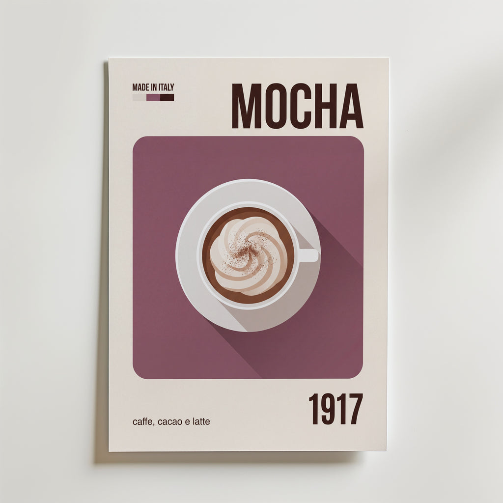 Mocha Poster – canvas utan passepartout
